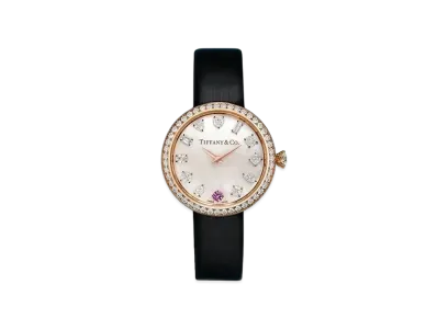 Tiffany & Co. Tiffany Etanity 28mm Round Watch Sapphire Diamond "Rose Gold"