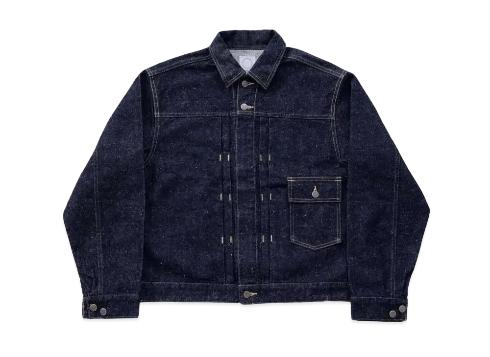 New Manual #013 Head Light Zip Jacket One-Washed "Washed Indigo"
