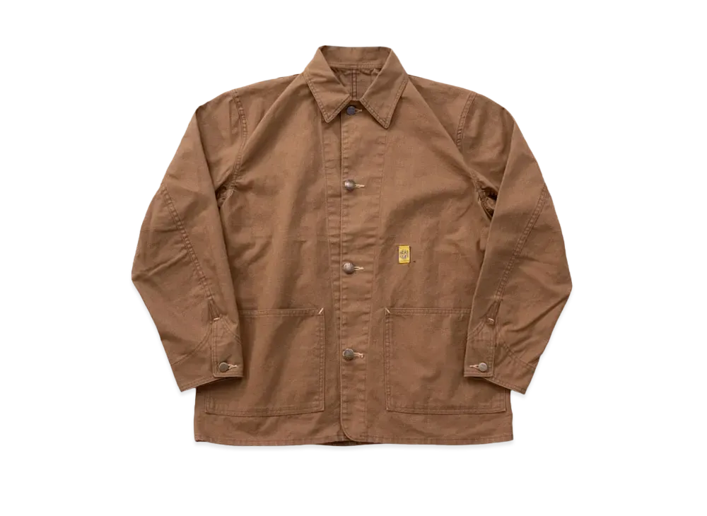 New Manual #014 Head Light Duck Chore Jacket One-Washed "Brown"