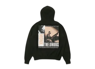 CITY COUNTRY CITY COTTON HOODIE_THELONIUS MONK(MONKPIANO,COMPOSER) "BLACK"