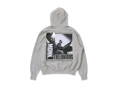 CITY COUNTRY CITY COTTON HOODIE_THELONIUS MONK(MONKPIANO,COMPOSER) "GRAY"