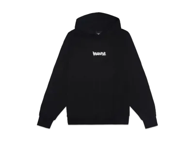 DISCLAIMER DIS maglia uomo con cappuccio in fel "NERO"