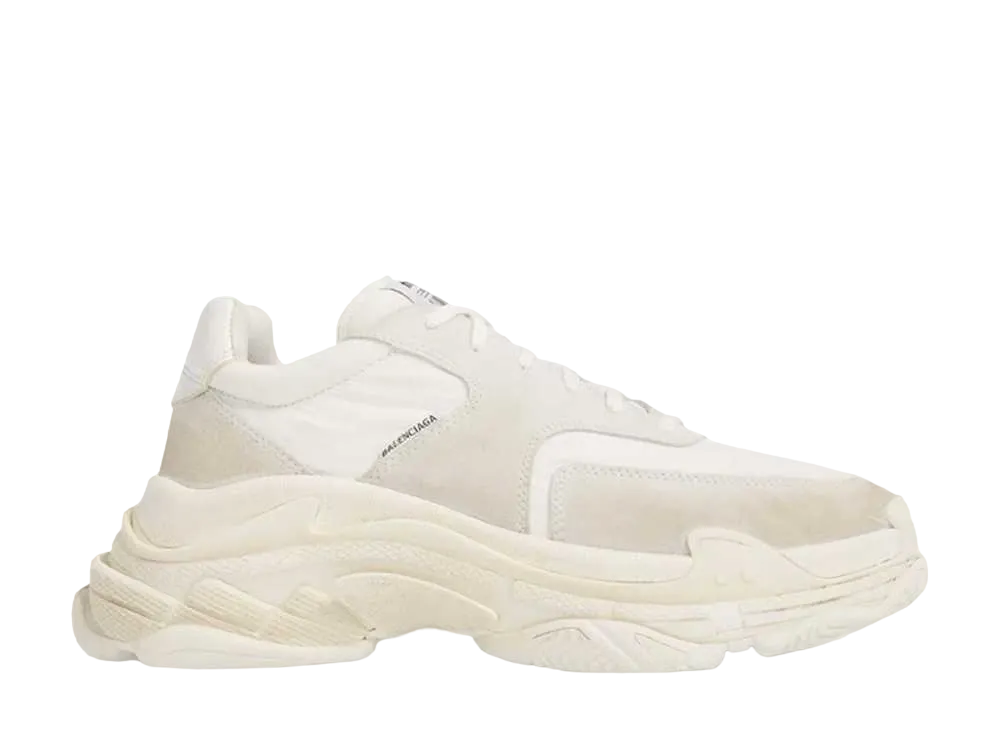 BALENCIAGA Triple S "White/Ecru"