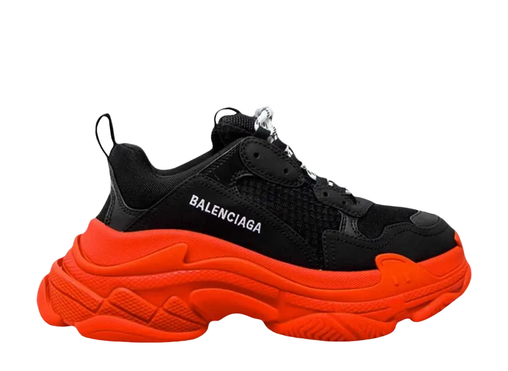 BALENCIAGA Triple S "Black/Red"