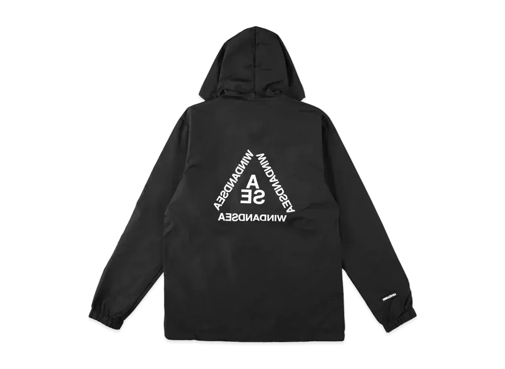 WIND AND SEA Triangle Coach Jacket "Black"