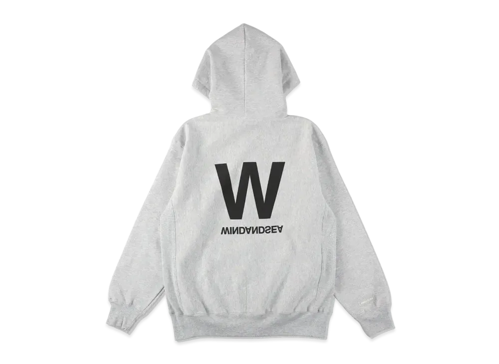 WIND AND SEA W Zip-Up Fleece Hoodie "Ash"