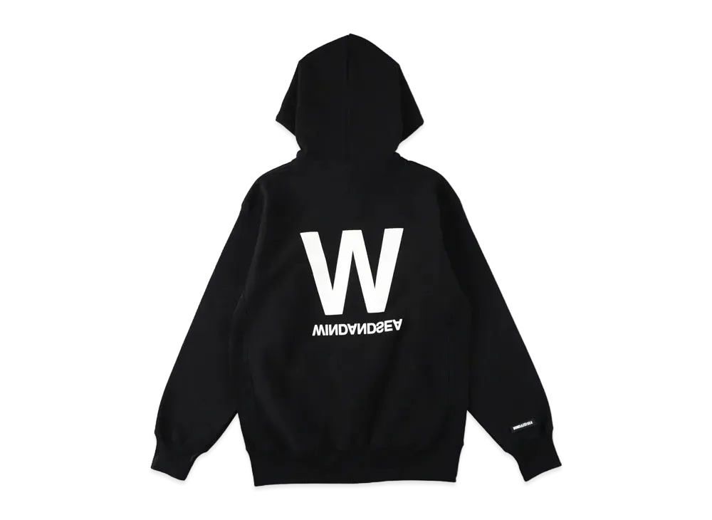 WIND AND SEA W Zip-Up Fleece Hoodie "Black"