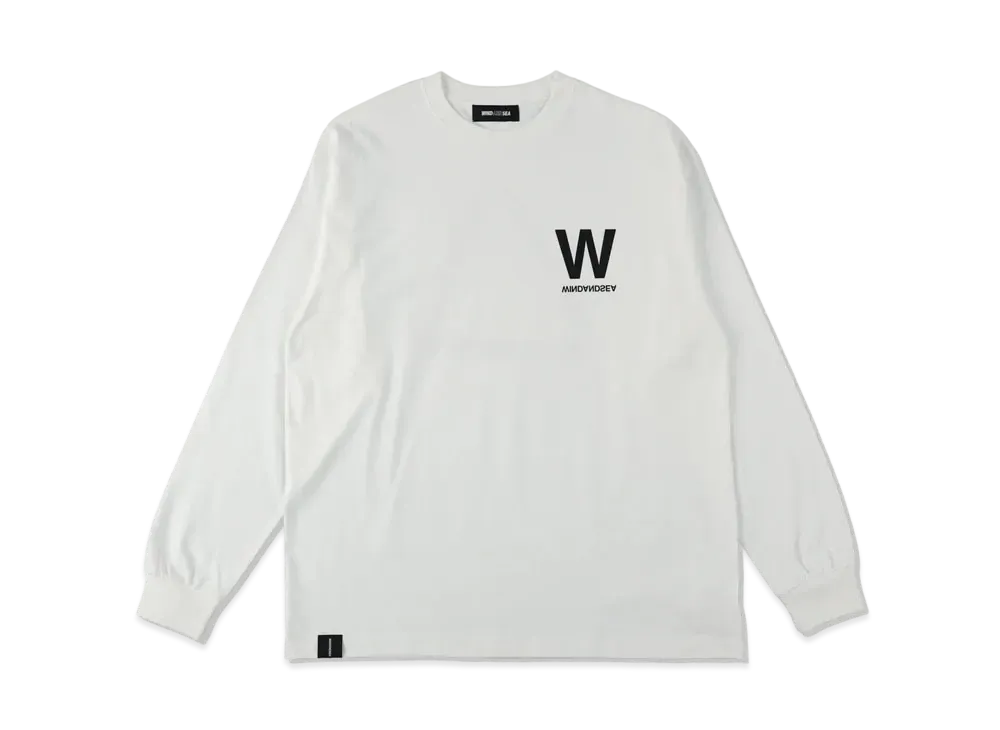 WIND AND SEA Triangle W L/S Tee "White"