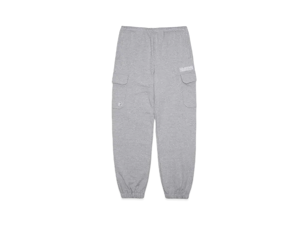 BILLIONAIRE BOYS CLUB EMBROIDERED LOGO SWEAT CARGO PANTS "GRAY"