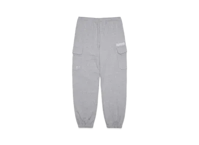 BILLIONAIRE BOYS CLUB EMBROIDERED LOGO SWEAT CARGO PANTS "GRAY"
