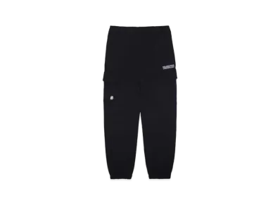 BILLIONAIRE BOYS CLUB EMBROIDERED LOGO SWEAT CARGO PANTS "BLACK"