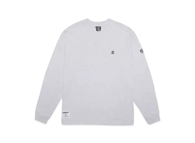 BILLIONAIRE BOYS CLUB EMBROIDERED LOGO COTTON L/S T-SHIRT B "ASH GRAY"