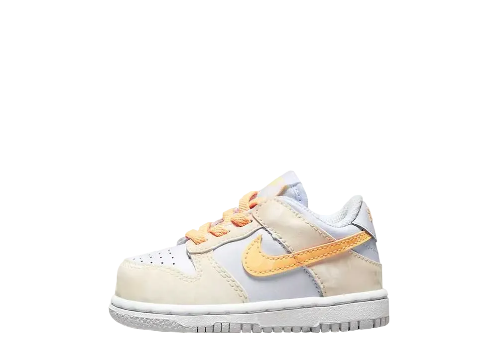 ナイキ TD ダンク ロー "ペールアイボリー/フットボールグレー/ホワイト/メロンティント"(キッズ)