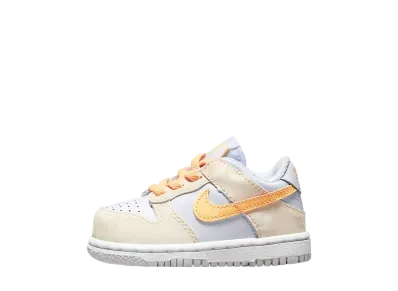 ナイキ TD ダンク ロー "ペールアイボリー/フットボールグレー/ホワイト/メロンティント"(キッズ)