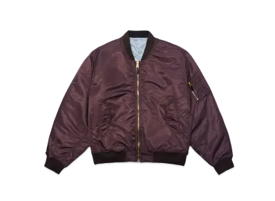 F.M.C.D. DOUBLE FACE PADDED BOMBER JACKET NON WASH "BROWN"