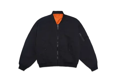 F.M.C.D. DOUBLE FACE PADDED BOMBER JACKET VINTAGE WASH "BLACK"