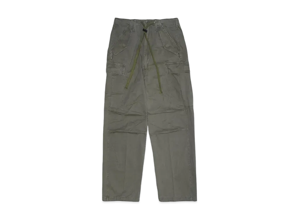 F.M.C.D. CARGO TROUSERS VINTAGE WASH "ORIVE DRAB"