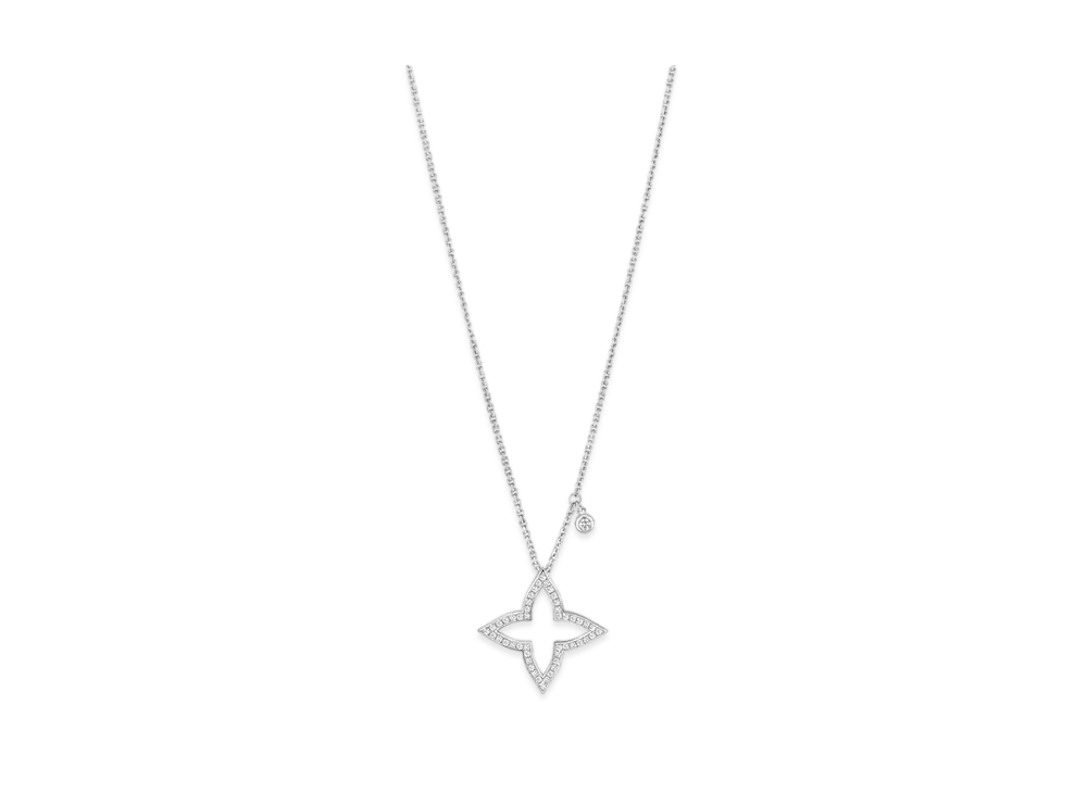Louis Vuitton Blossom Pendant Diamonds "White Gold/Silver"