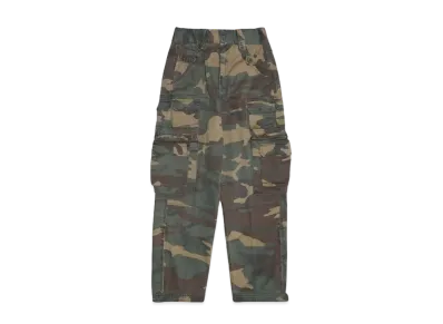 F.M.C.D. PARACHUTE TROUSERS VINTAGE WASH "WOOLAND CAMOUFAGE"