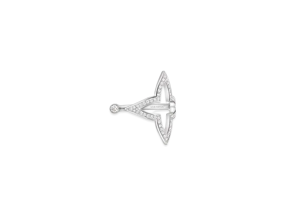 Louis Vuitton Blossom Open Ring Diamonds "White Gold"