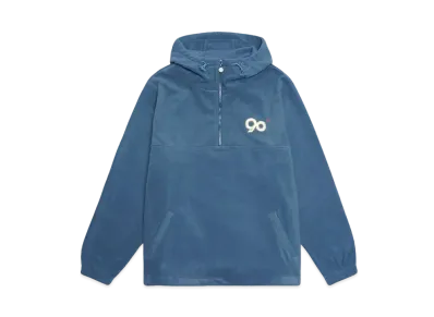 9090 90 Logo Hooded Fleece Jacket "Cobalt Blue"