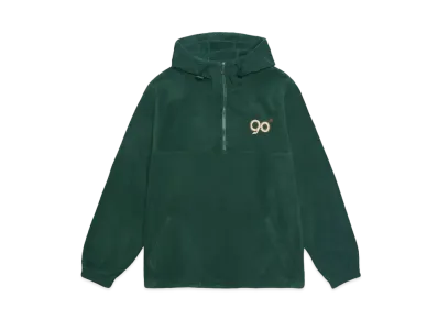 9090 90 Logo Hooded Fleece Jacket "Green"