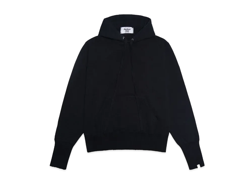 Perfect ribs Basic Hoodie "Black"