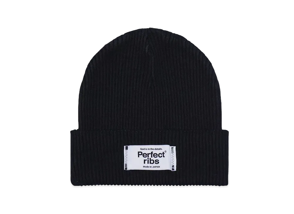 Perfect ribs Rib Beanie Cap "Black"