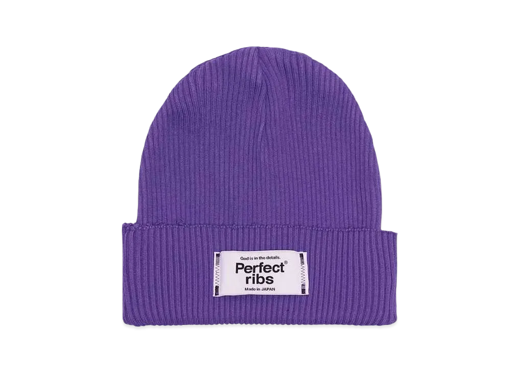 Perfect ribs Rib Beanie Cap "Purple"