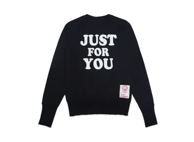 Perfect ribs Strange Sleeve Crew Neck Sweat Shirt "Black"