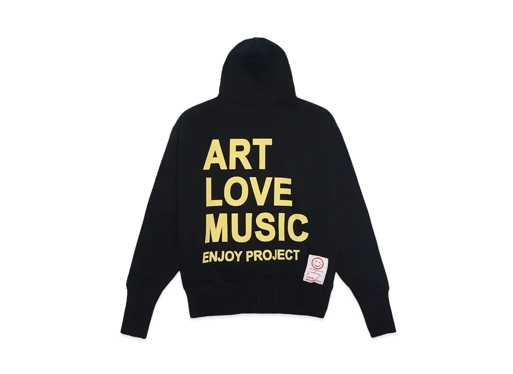 Perfect ribs Basic Zip Hoodie "Black"