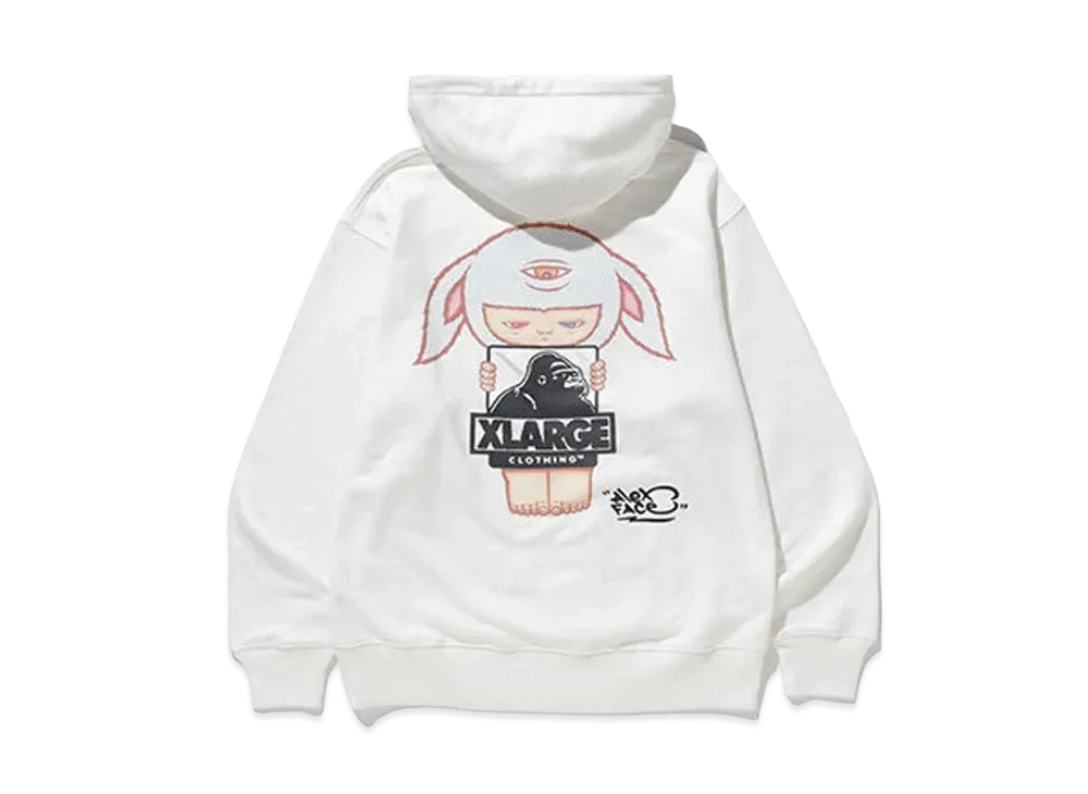 XLARGE x Alex Face Hoodie "White"