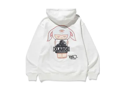 XLARGE x Alex Face Hoodie "White"