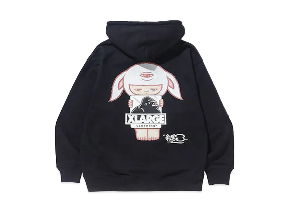 XLARGE x Alex Face Hoodie "Black"