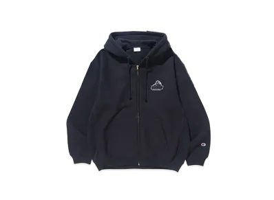 XLARGE x Champion Reverse Weave Full-Zip Hooded Sweat "Black"