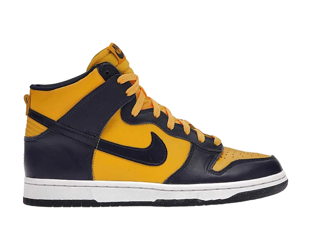 ナイキ ダンク ハイ "ミッドナイトネイビー/バーシティメイズ"
