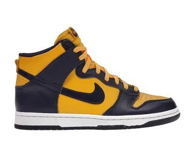 ナイキ ダンク ハイ "ミッドナイトネイビー/バーシティメイズ"