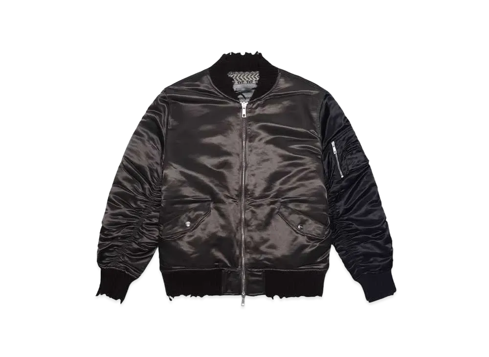 GIORGIO BRATO Distressed-finish bomber jacket ( EXCLUSIVE ) "T.Moro"