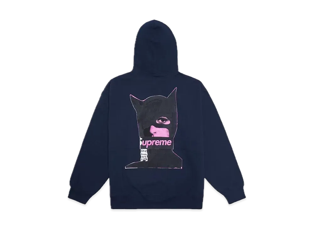 Supreme Catwoman Hooded Sweatshirt "Navy"