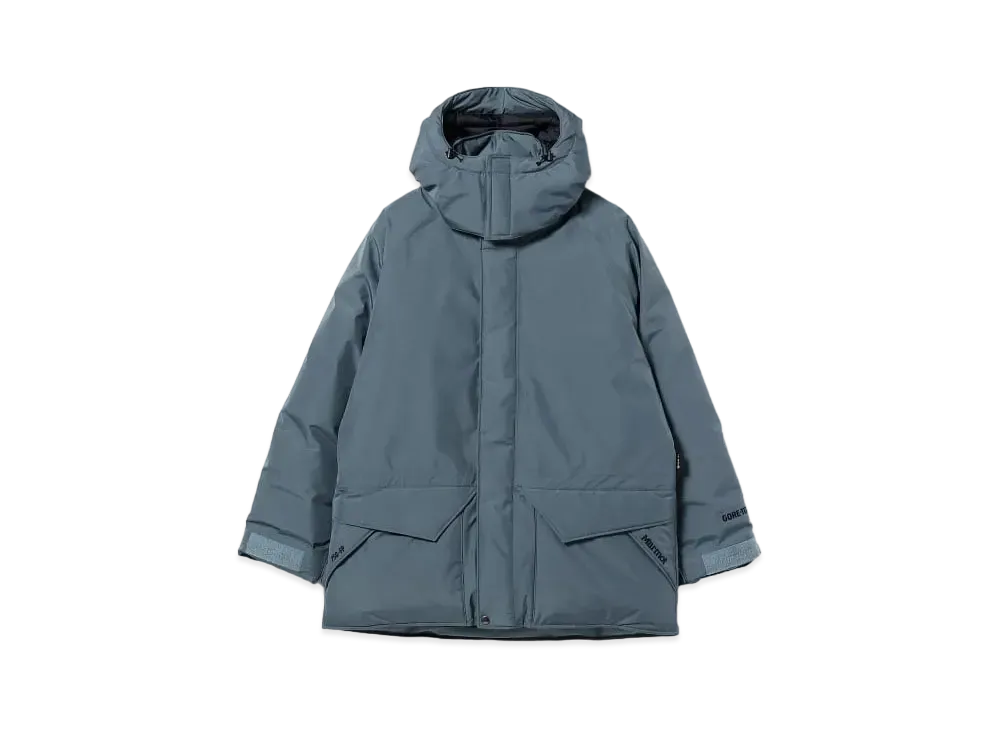 BEAMS x Marmot Mammoth Down Parka "Blue/Gray"
