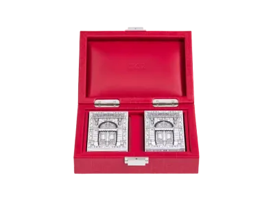 Dior Plying Cards Case Dior Oblique "Red"