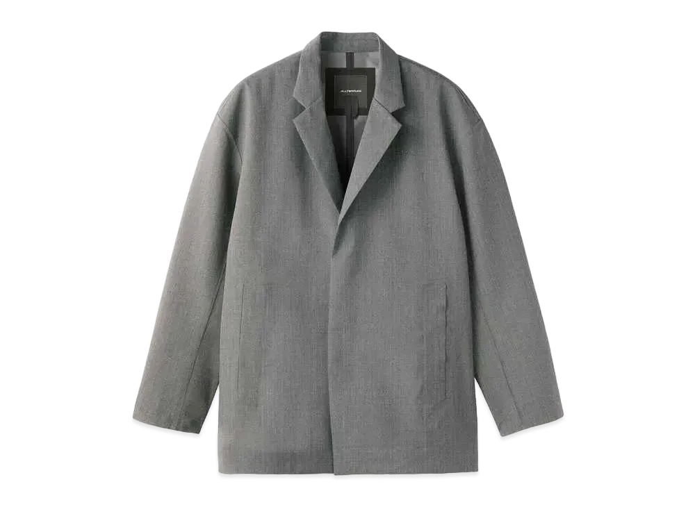 DESCENTE Allterrain Hard Shell Wool Tailored Jacket "Heather Gray"