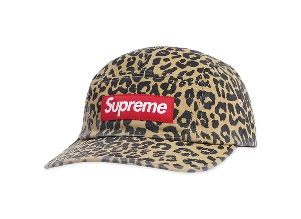Supreme Washed Chino Twill Camp Cap "Leopard"(23FW)