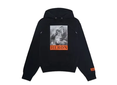 HERON PRESTON NF HERON BW HOODIE "BLACK BLACK"