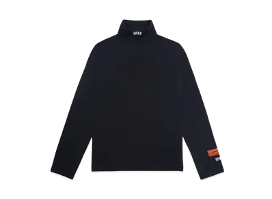 HERON PRESTON HPNY EMB ROLLNECK "BLACK WHITE"