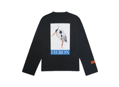 HERON PRESTON HERON PAINTED LS TEE "BLACK NAVY BLUE"