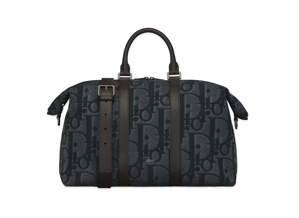 Dior Weekender 40 Bag Maxi Dior Oblique Jacquard "Black"