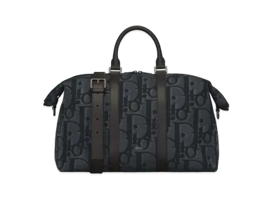 Dior Weekender 40 Bag Maxi Dior Oblique Jacquard "Black"
