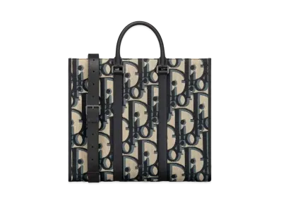 Dior East-West Tote Bag Maxi Dior Oblique Jacquard "Beige/Black"