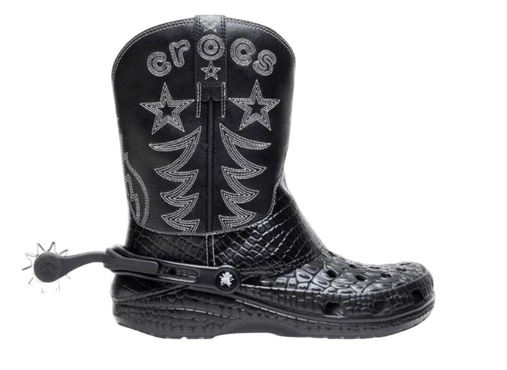 クロックス クラシック カウボーイ ブーツ "ブラック"